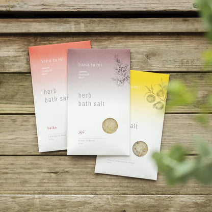 hana to mi ハーブバスソルト kikka (ウッド&ゆず)